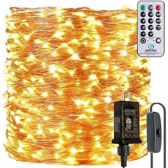 165Ft Ultra Long 500 LEDs String Lights Plug in, with Switch/Timer, Waterproof - Picture 7 of 7